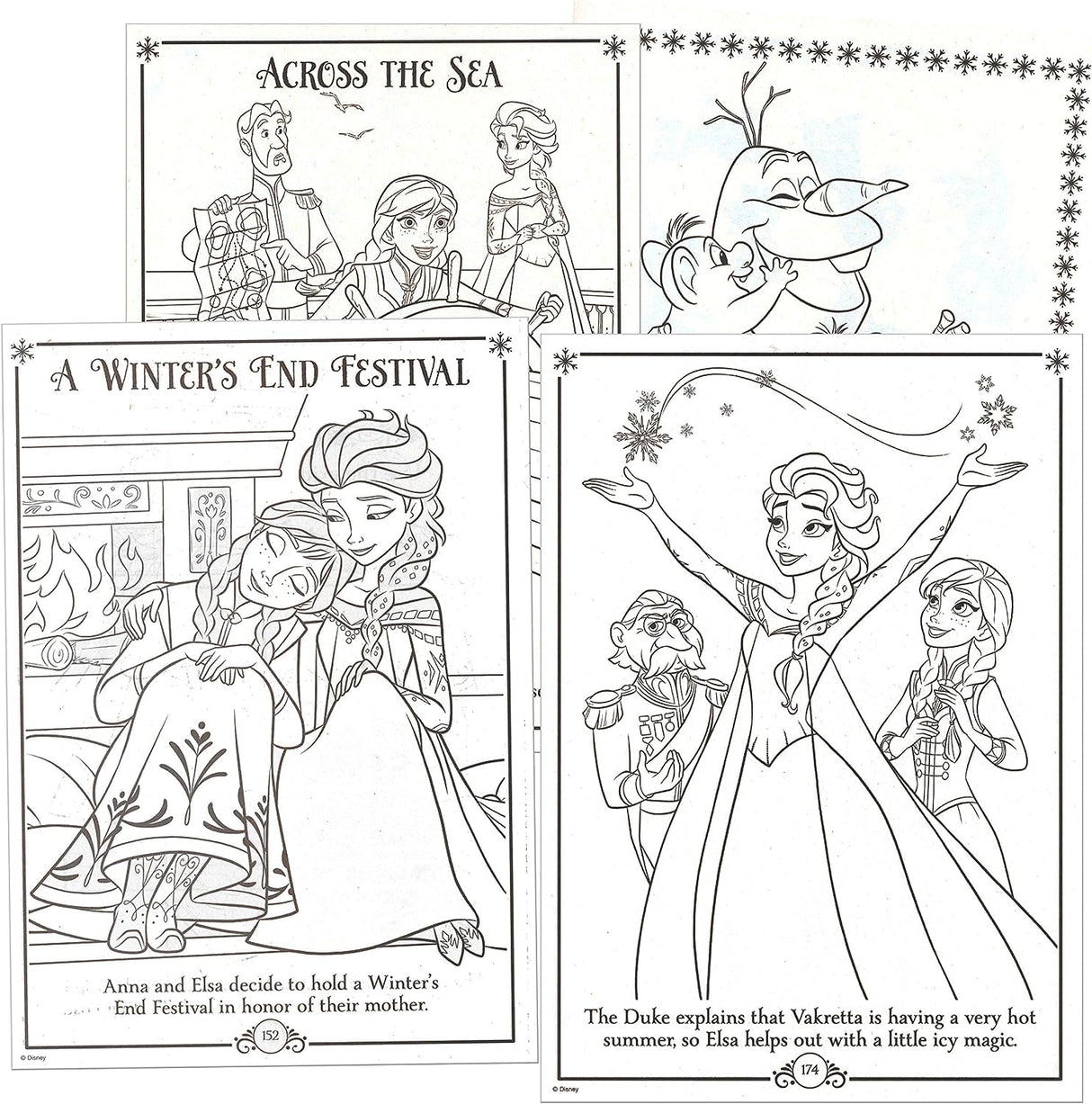 Disney Coloring Book Frozen 2 Arts Crafts Coloring, Painting Gift Set, Perforated Paper - Healthy Educational Play, for Kids Girls Boys Toddlers Disney