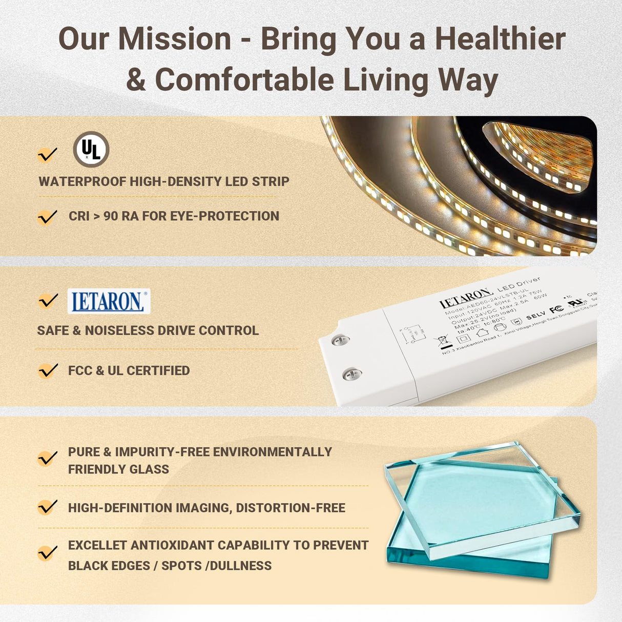 QueenFun 24x32 Lighted Medicine Cabinet with Mirror, Beveled Brushed Nickel Framed Surface or Recessed Fogless Dimmable LED Medicine Cabinet with Outlet, Time Display and Sensor Inner Light QueenFun