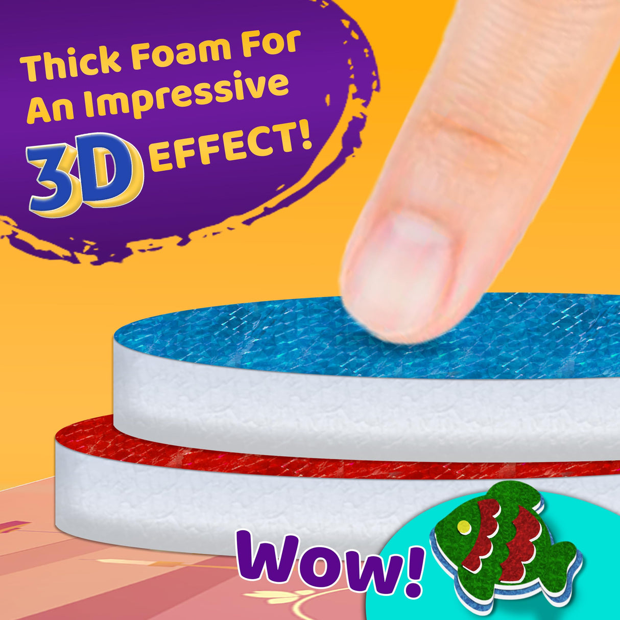 Foil Creative Art Kit for Kids, Fun Craft Set with Triple-Layer 3D Stickers & Foil Sheets – Creative Arts & Crafts for Birthday Party, Girls, Boys DIY Activity, Travel Toys, Gifts for Ages 4 5 6 7 8 9 stargo