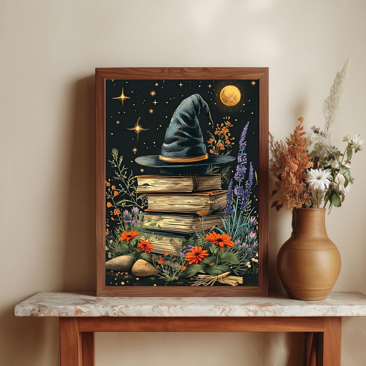 CRZMODE Halloween Paint by Numbers Kit for Adults, Book Paint by Numbers for Adults, Acrylic Painting Crafts for Home Decor Gift (16x20inch) CRZMODE