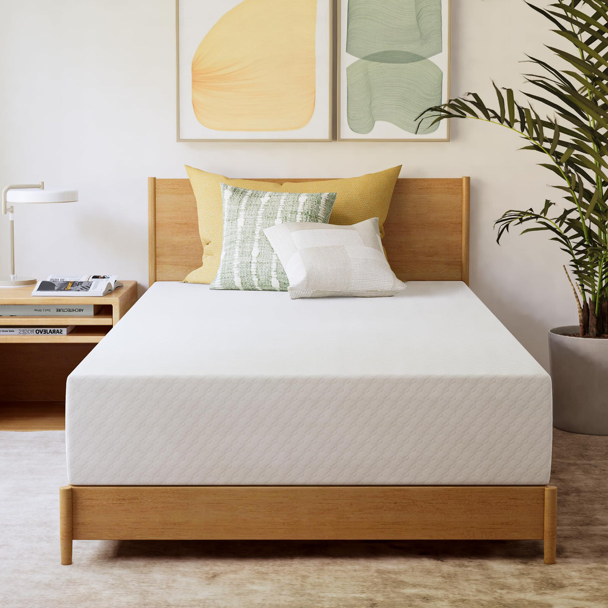 GAESTE 10 Inch Twin Cooling Gel Memory Foam Medium Firm Mattress Breathable Pressure Relief CertiPUR-US Certified Mattress-in-a-Box for Kids and Adults No Fiberglass (Twin, 10 in) GAESTE