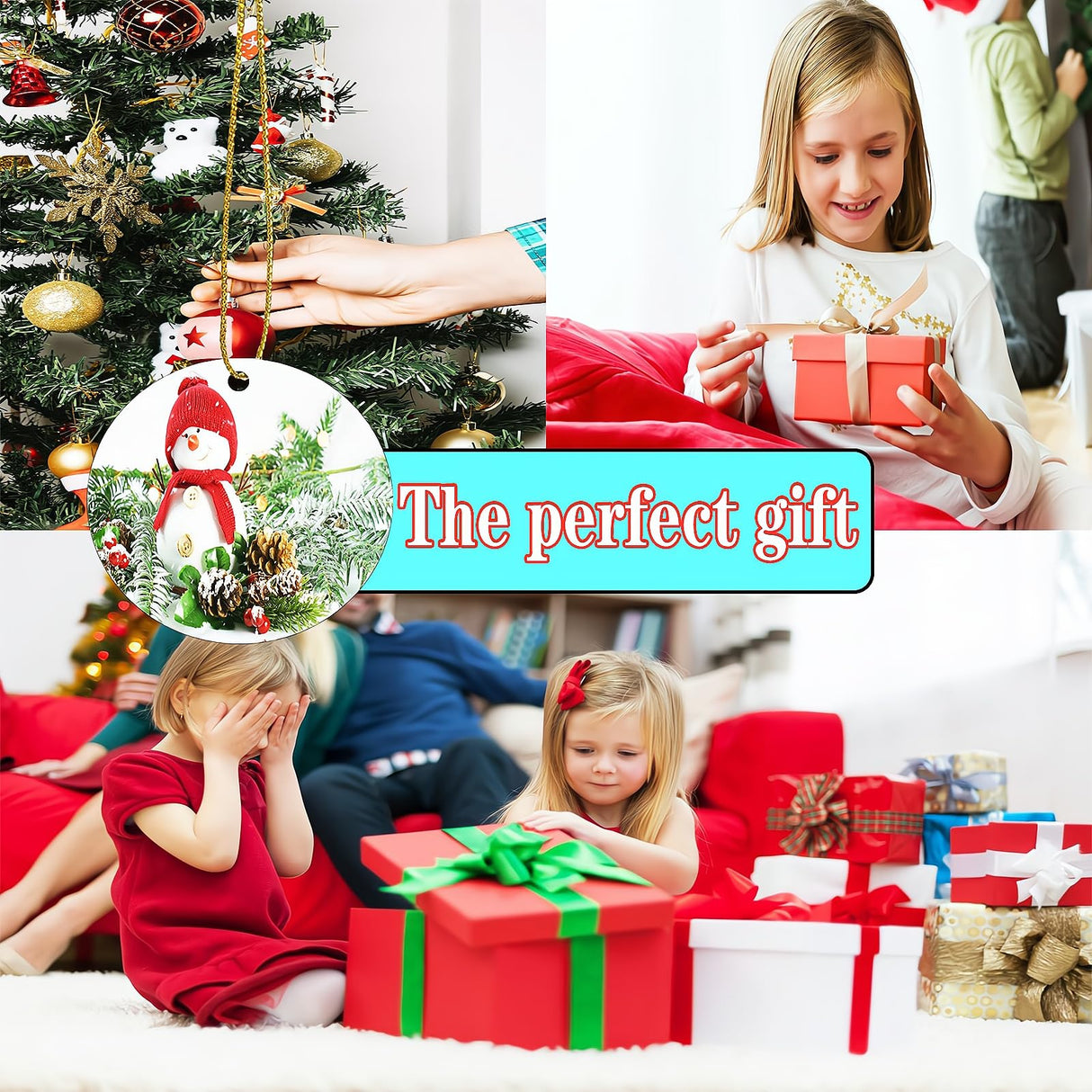 40pcs Metal Sublimation Ornament Blanks,Christmas Ornaments for Christmas Tree Decor,Sublimation Round Blanks Bulk for Heat Press Printing,DIY Handmade Crafts Double Sided Sublimation Ornaments (40) Guyuewey