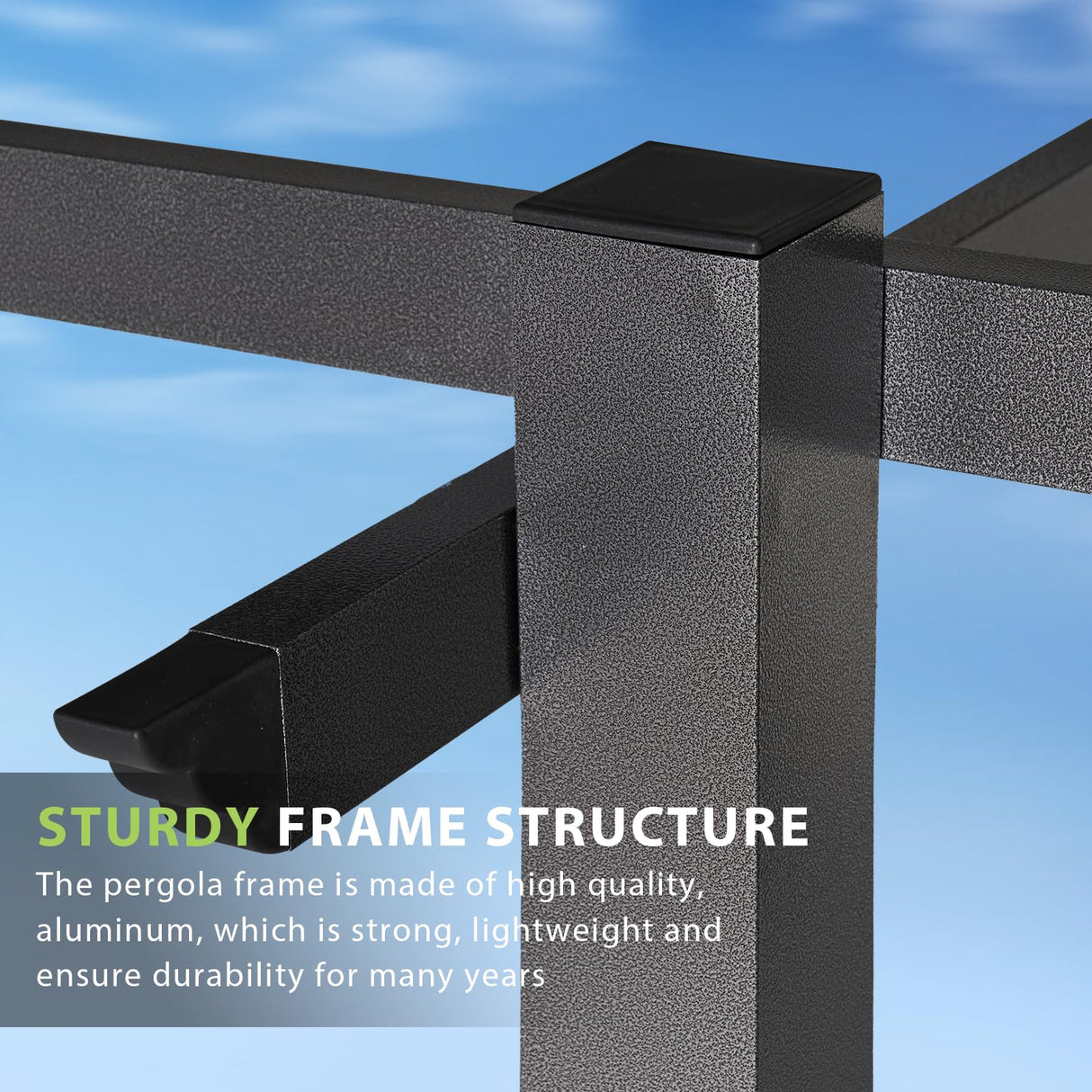 Aoxun 10'x12' Outdoor Retractable Pergola with Adjustable Roof, Modern Metal Patio Aluminum Pergola with Sun Shade Canopy, Brown Shade Cover for Garden, Backyard and Deck Aoxun