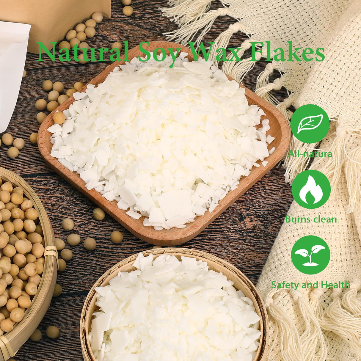 SAEUYVB Candle Making Kit with Wax Melter, Candle Wax for Candle Making - DIY Candle Making Supplies, Including 2lbs Soy Wax Flakes, Melting Pot, Electric Stove,Candle Kit for Adults, Beginnner SAEUYVB