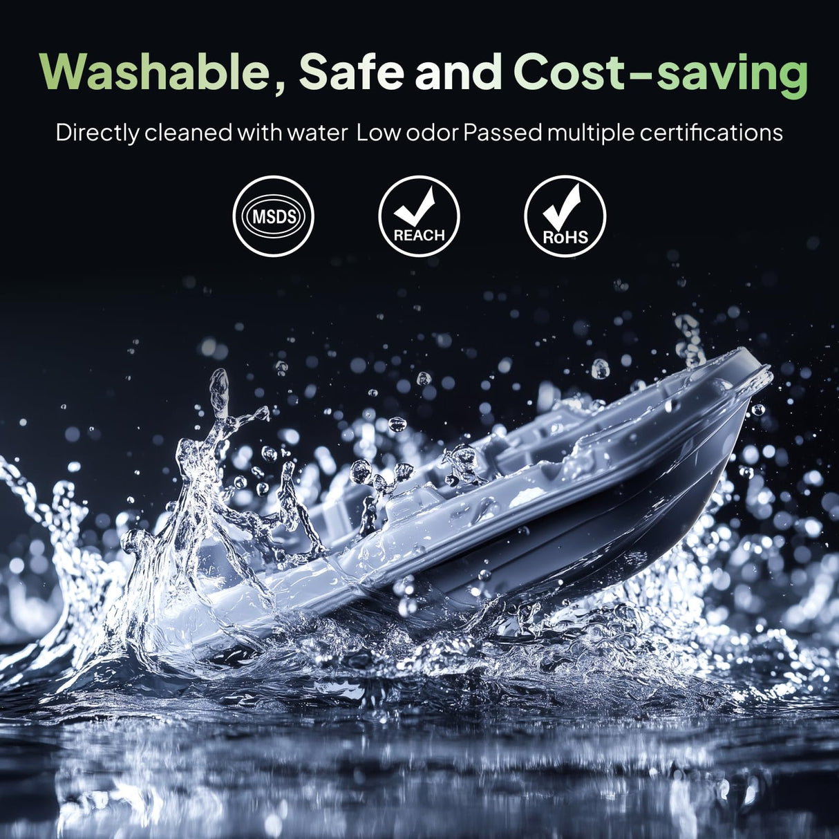 ELEGOO Water Washable ABS-Like 3D Printer Resin Ceramic Grey 1000g, High Performance, Durable, Low Odor, 3D Resin for 405nm MSLA LCD DLP Resin 3D Printers ELEGOO