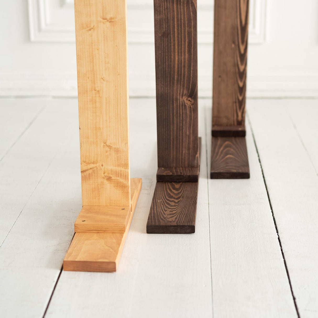 Wooden Arch for Wedding Boho Décor - Rustic Wedding Arbor Decor Ceremony Geometric Arches - Anniversary Natural Wood Backdrop Stand Sets Arched Frame Decoration (Triangle) Enjoy The Wood