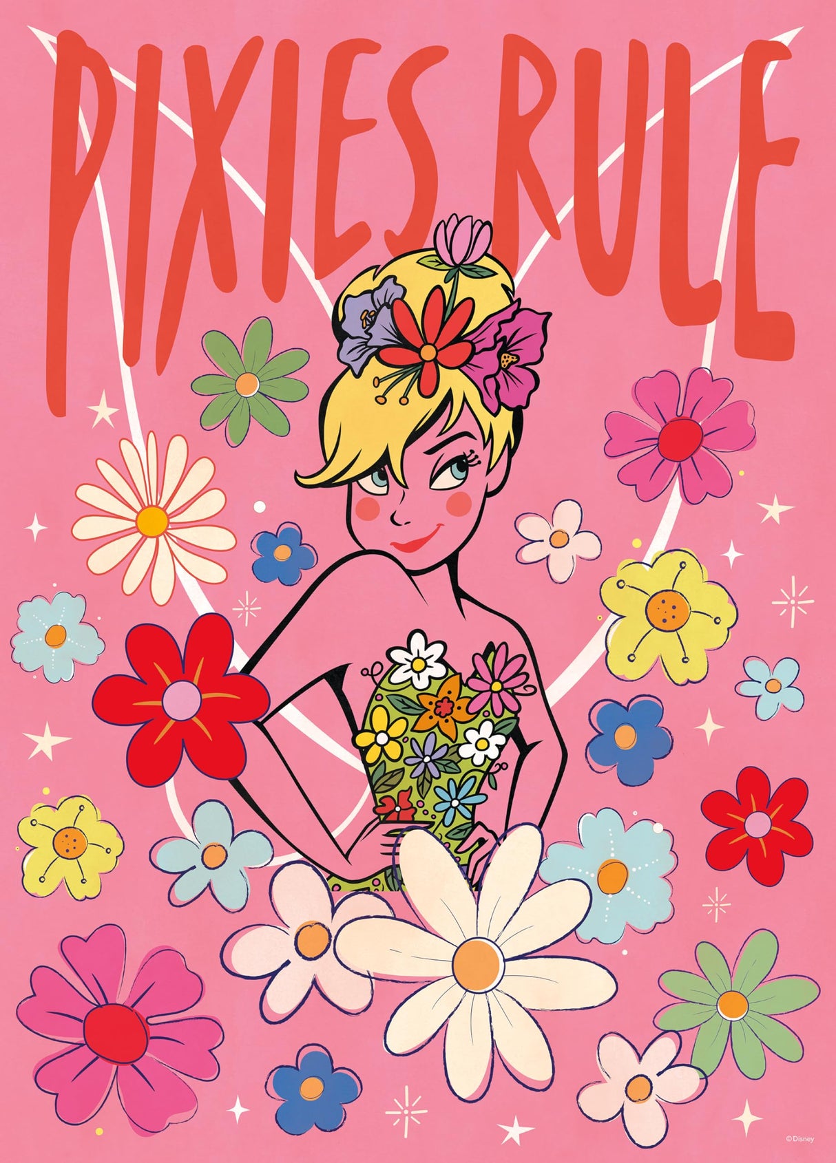 Ceaco - Disney - Tinker Bell - Pixies Rule - 500 Larger Sized Piece Jigsaw Puzzle Ceaco