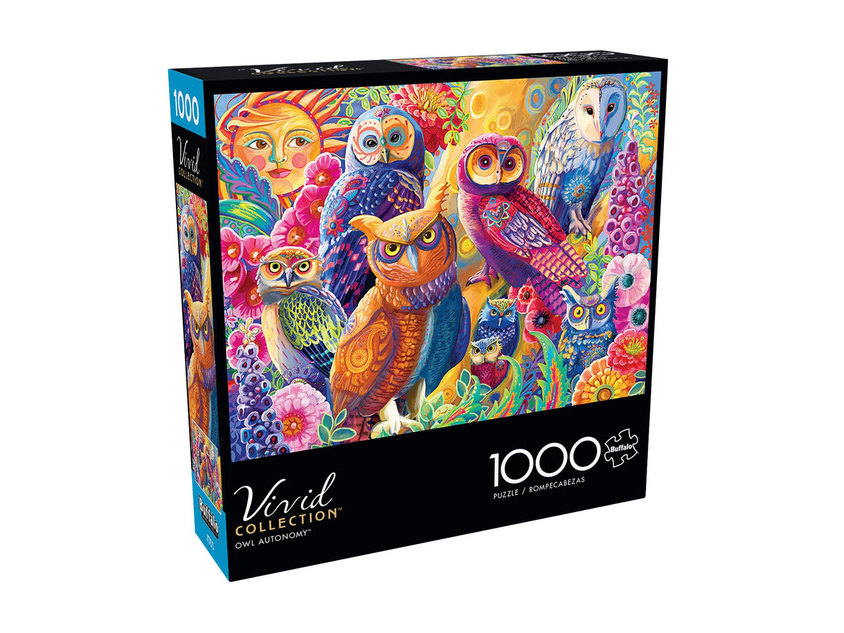 Buffalo Games - Laura Audi - Owl Autonomy - 1000 Piece Jigsaw Puzzle for Adults -Challenging Puzzle Perfect for Game Nights - Finished Size is 26.75 x 19.75 Buffalo Games