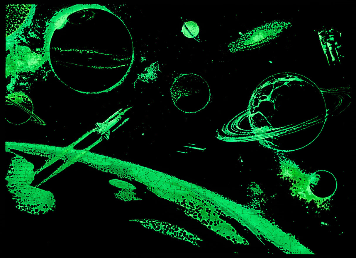 Glow in The Dark Universal Cosmos Adventure 1000 Piece Jigsaw Puzzle, Twin Spring Goods 1,000 pcs Puzzle TWIN SPRING GOODS