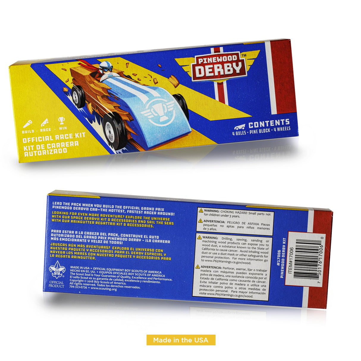 Official Pinewood Derby Car Kit Boy Scouts of America