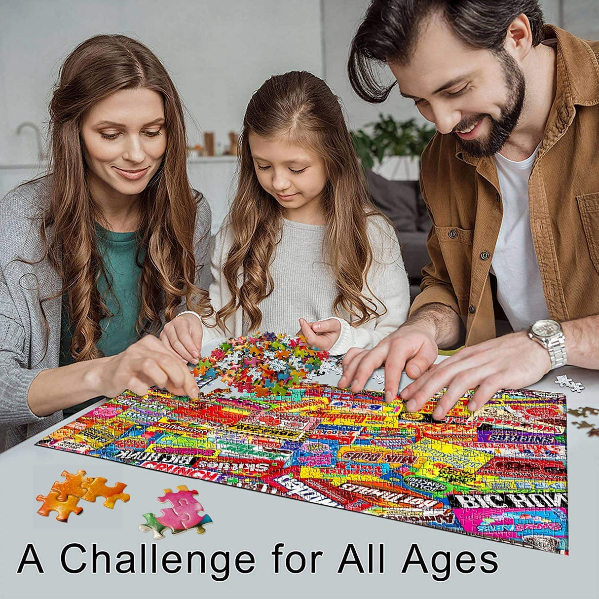 YINSHENG Jigsaw Puzzles for Adults 1000 Piece Puzzle for Adults 1000 Piece - Crazy Candy - Jigsaws Puzzles 1000 Piece For Adults Kids Educational Game Toys Gift for Home Wall Decoration (27.6"x 19.7") YINSHENG