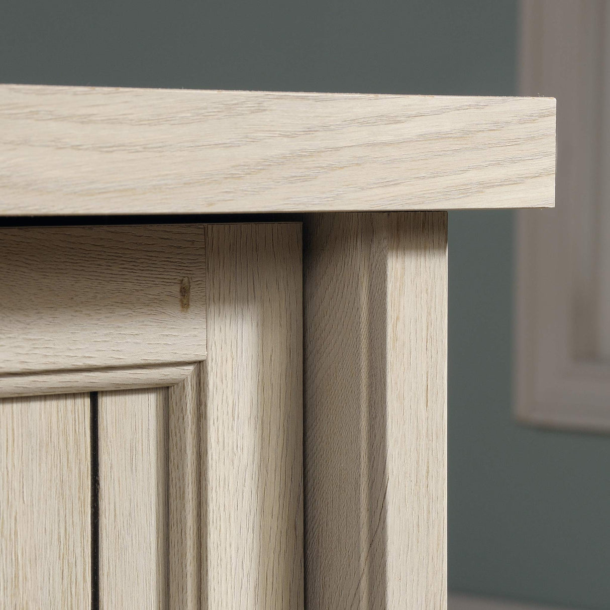 Sauder Costa Executive Desk, L: 65.12" x W: 29.53" x H: 30.0", Chalked Chestnut finish Sauder