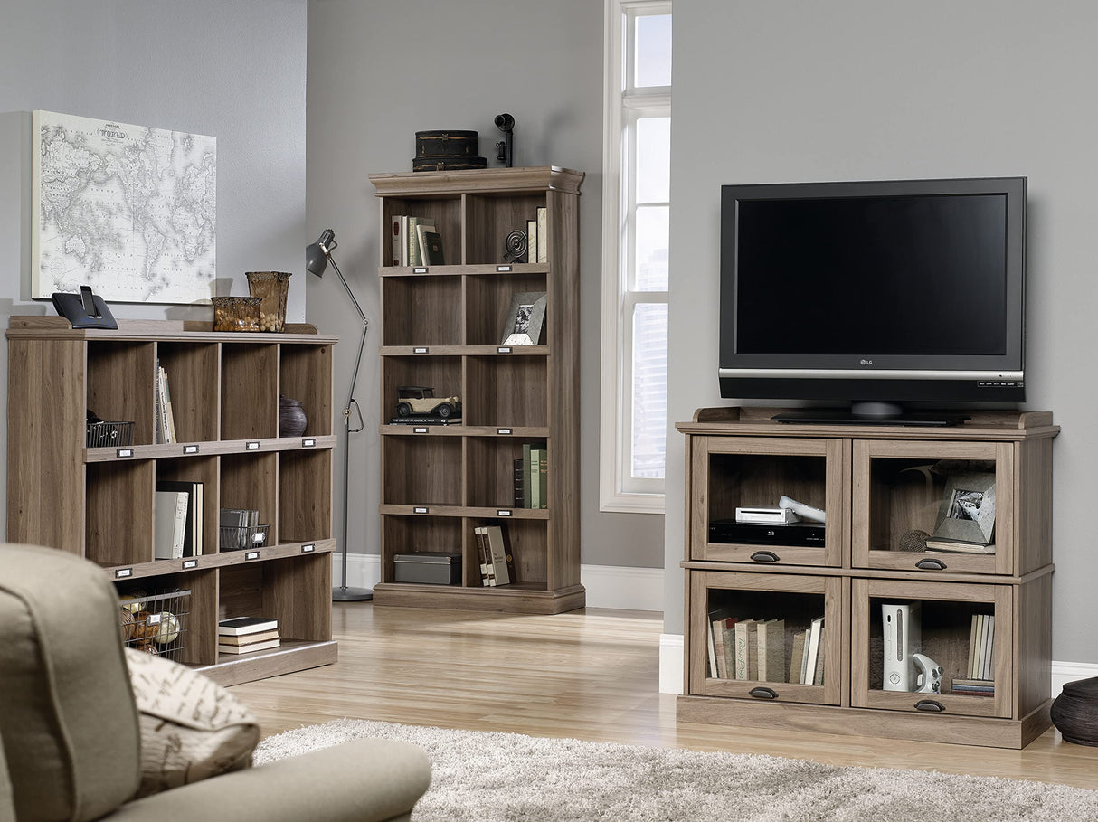 Sauder Barrister Lane Cubby Bookcase, Stylish Organization Furniture, cubby bookcase, Cube Storage Sauder