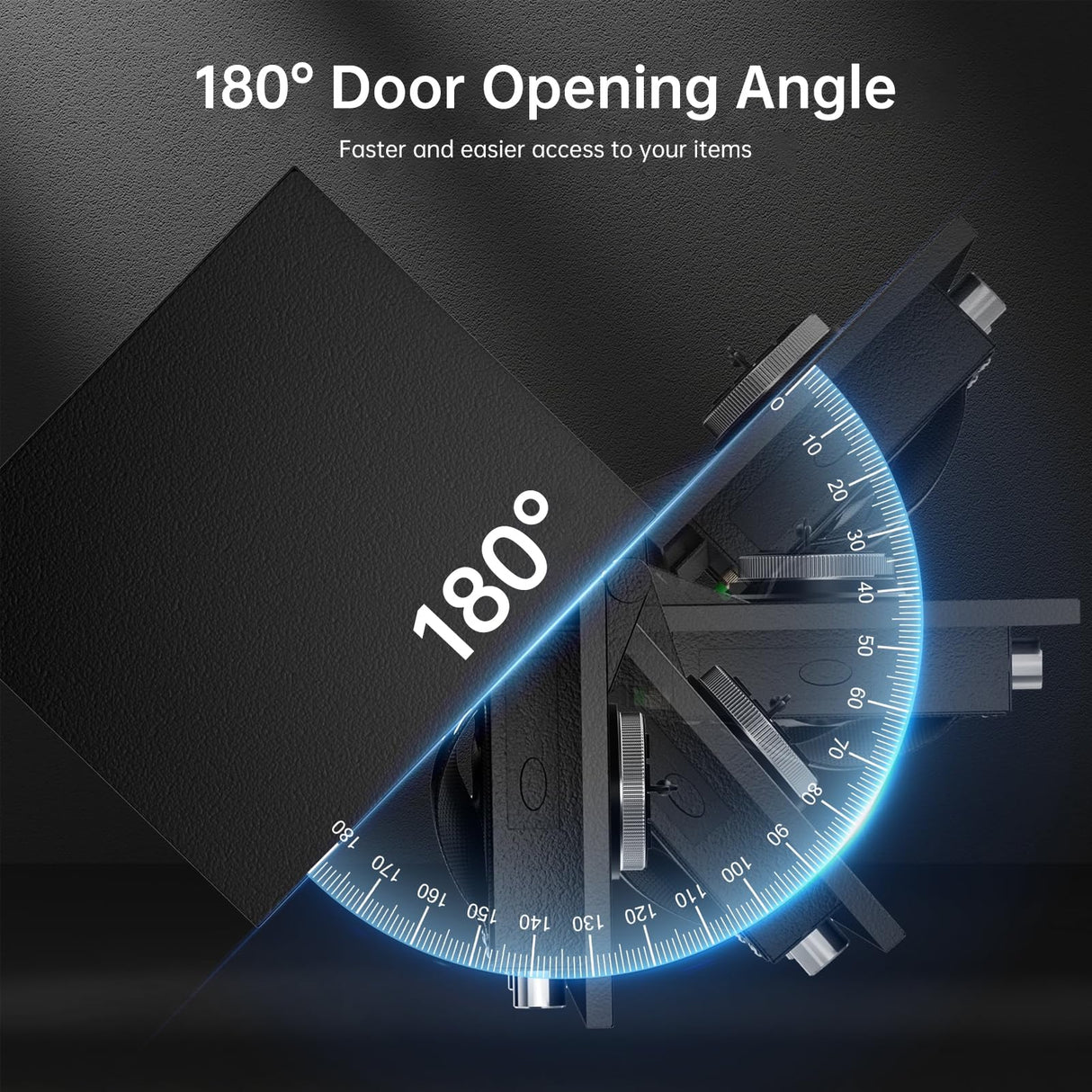 Marcree Gun Safe for Home Rifle and Pistols, Quick Access Biometric Rifle Safe with Dual Alarm & Mute Mode, Gun Cabinets for Rifles and Shotguns, Rifle Safe with 2 Movable Gun Racks, Pistol Pockets Marcree