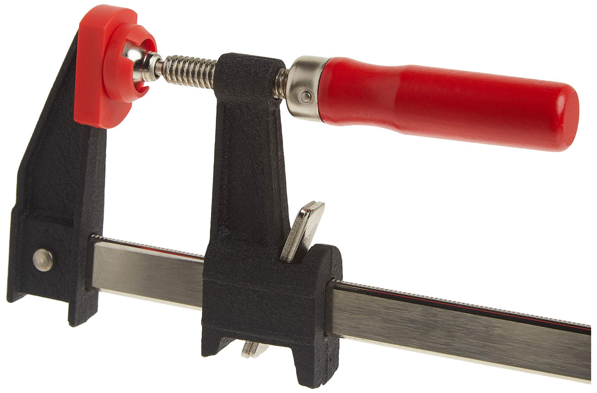 Bessey Clutch Style Bar Clamps - 12 In 600 lb - GSCC2.512- Woodworking Clamps with Ergonomic Handle, Non-Marring Pads, Durable Cast-Iron Jaws & Serrated Rail for Carpentry & Cabinetry Bessey
