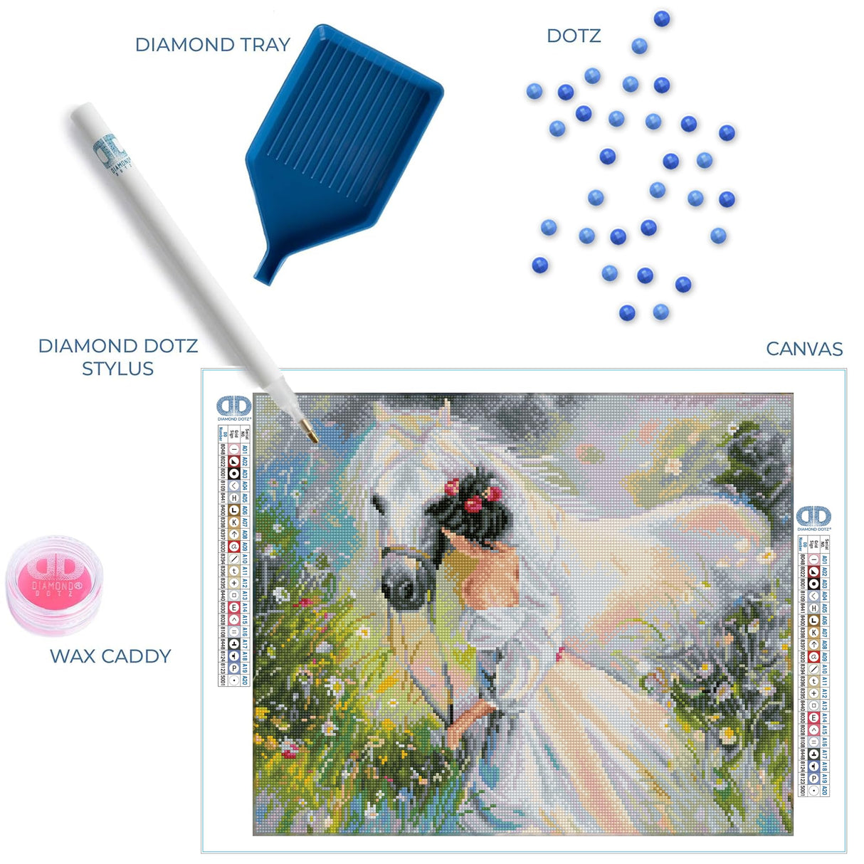 DIAMOND DOTZ Field of Dreams Diamond Painting Kits for Adults - Diamond Art Kits a Relaxing Creative Craft Kit with Dotz Gems 16.1x19.7 DIAMOND DOTZ
