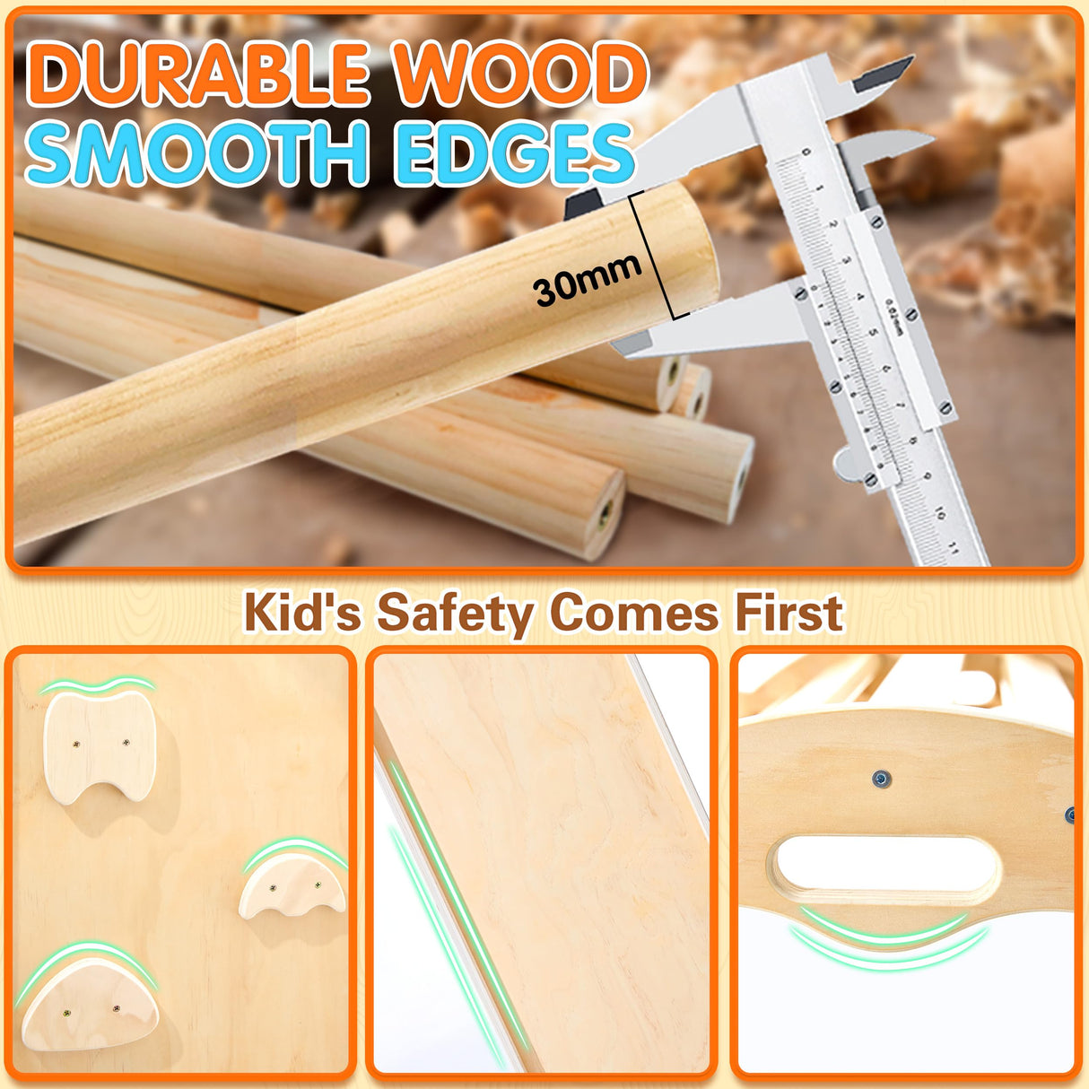 Vinworlf 8 in 1 Pikler Triangle Set, Foldable Baby Climbing Toys, Montessori Climbing Set with Arch&Ramp&Ladder&Whiteboard, Toddler Climbing Toys, Indoor Playground Climbing Toys for Toddlers 1-3 Vinworlf