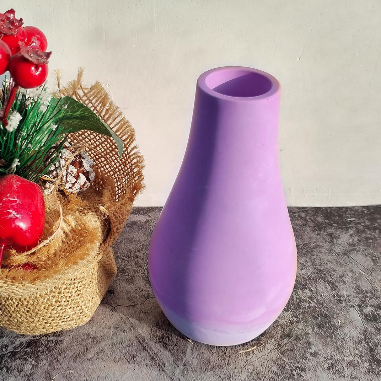 Wehous Concrete Vase Mold Silicone Resin Mold Container Storage Jar Bottle Mold Silicone Flower Vase Plant Mold Epoxy Resin Casting Cement Art Craft Trinket Holder Mold DIY Halloween Christmas Decor Wehous