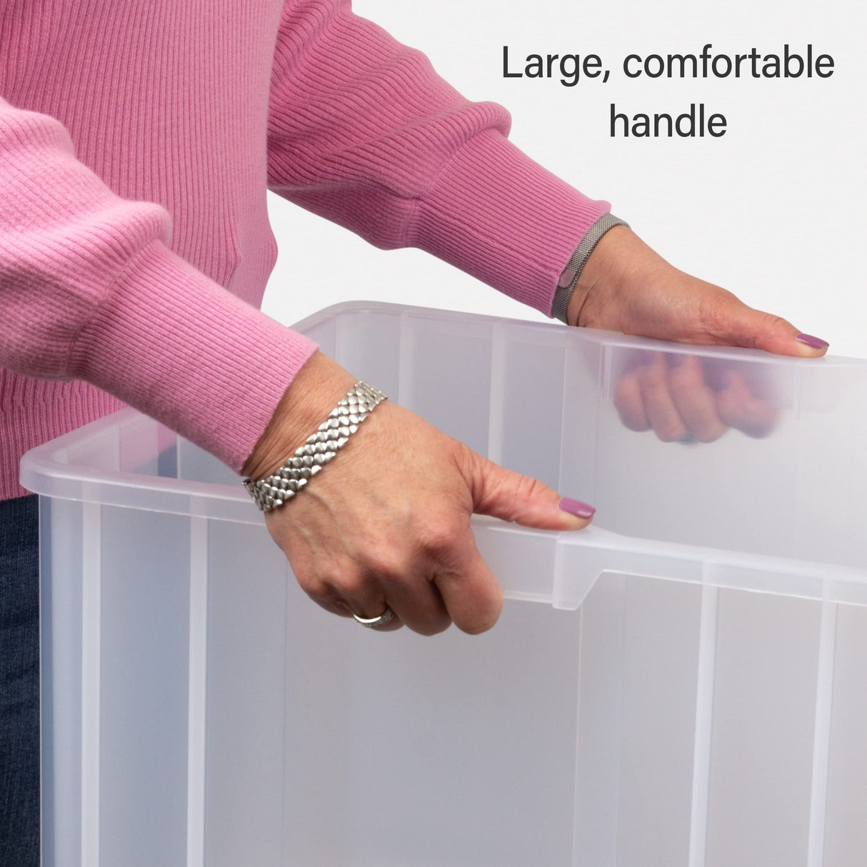 Akro-Mils 13018 Stak-N-Store Heavy Duty Stackable Open Front Plastic Storage Container Bin, (17-1/2-Inch x 16-1/2-Inch x 12-1/2-Inch), Clear, (2-Pack) Akro-Mils