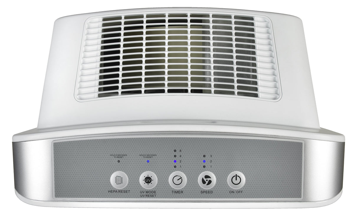 GermGuardian HEPA Air Purifier for Home, Large Rooms up to 1760 Sq. Ft. with HEPA Air Filter & UV-C Light, Zero Ozone Verified, AC5900WCA, White GermGuardian