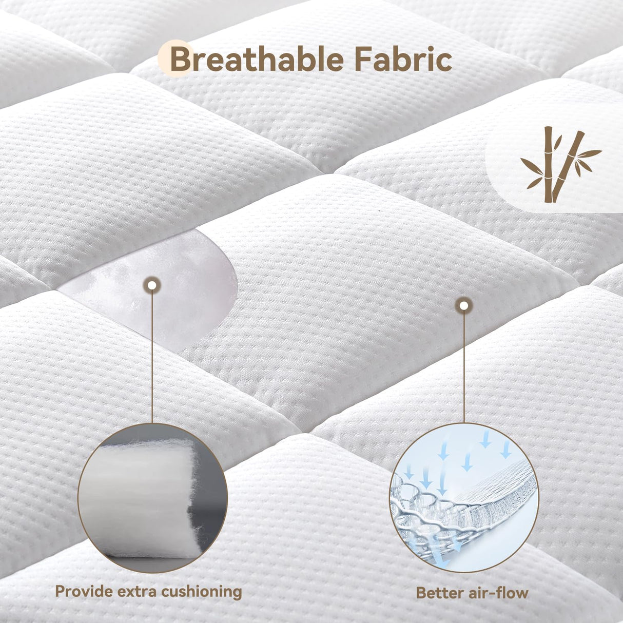 TERISTE 8 Inch Full Mattress Breathable Gel-Memory Foam Plus Pillowtop Mattress, Cool and Skin-Friendly, Fiberglass Free, Mattress in a Box, CertiPUR-US® Certified TERISTE