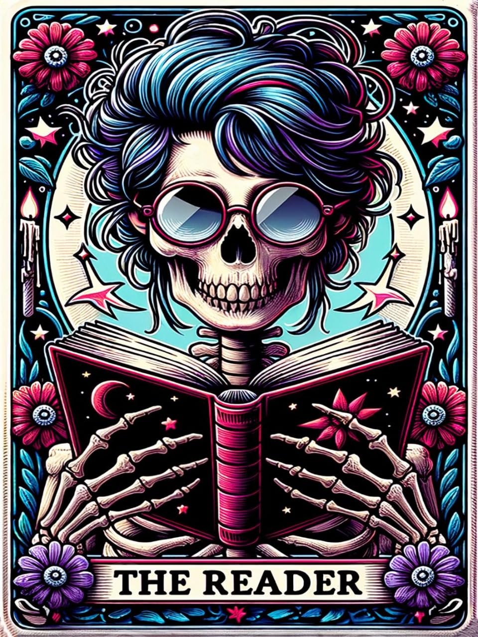 Axquilon Tarot Diamond Art Kits for Adults - The Reader Diamond Painting Kits for Adults Beginner, DIY 5D Full Drill Gem Art for Home Wall Decor 12x16 inch Axquilon