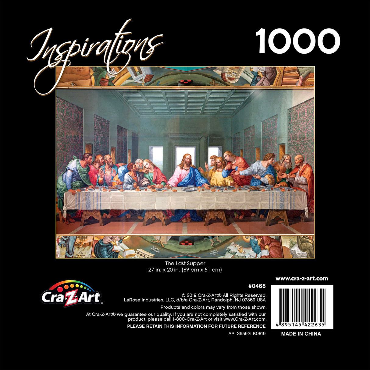 RoseArt - Inspirations - Last Supper - 1000 Piece Jigsaw Puzzle for Adults RoseArt