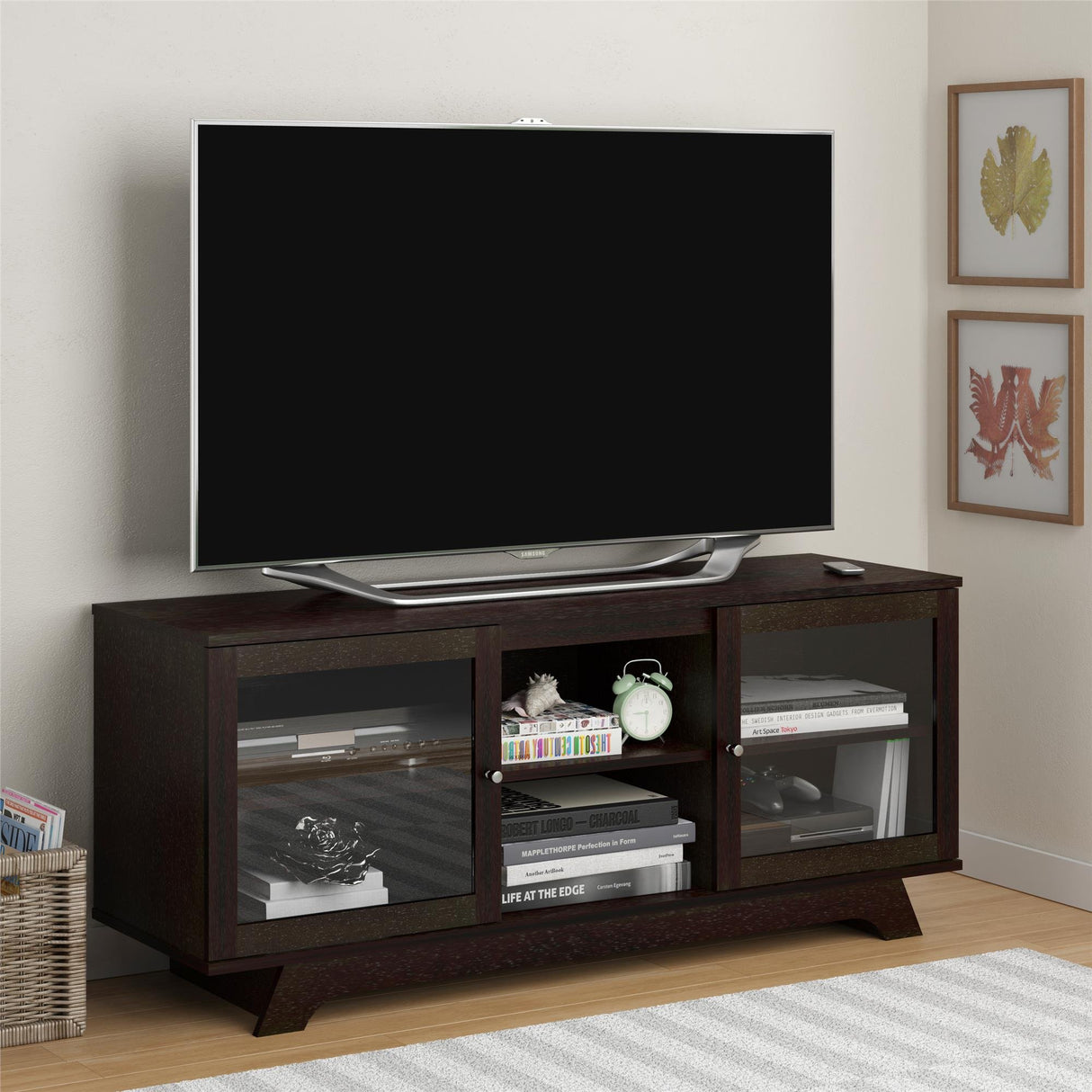 Ameriwood Home Englewood TV Stand for TVs up to 55", Espresso Ameriwood Home