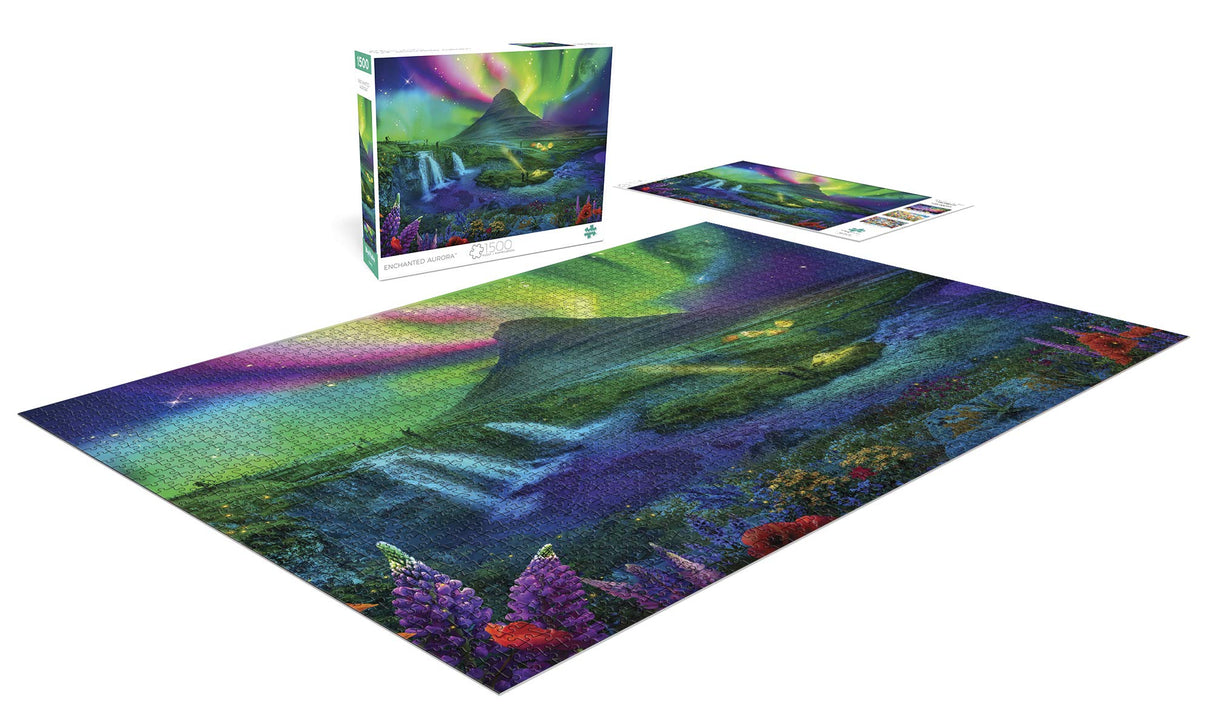 Buffalo Games - Lena - Enchanted Aurora - 1500 Piece Jigsaw Puzzle for Adults -Challenging Puzzle Perfect for Game Nights - Finished Size is 38.50 x 26.50 Buffalo Games
