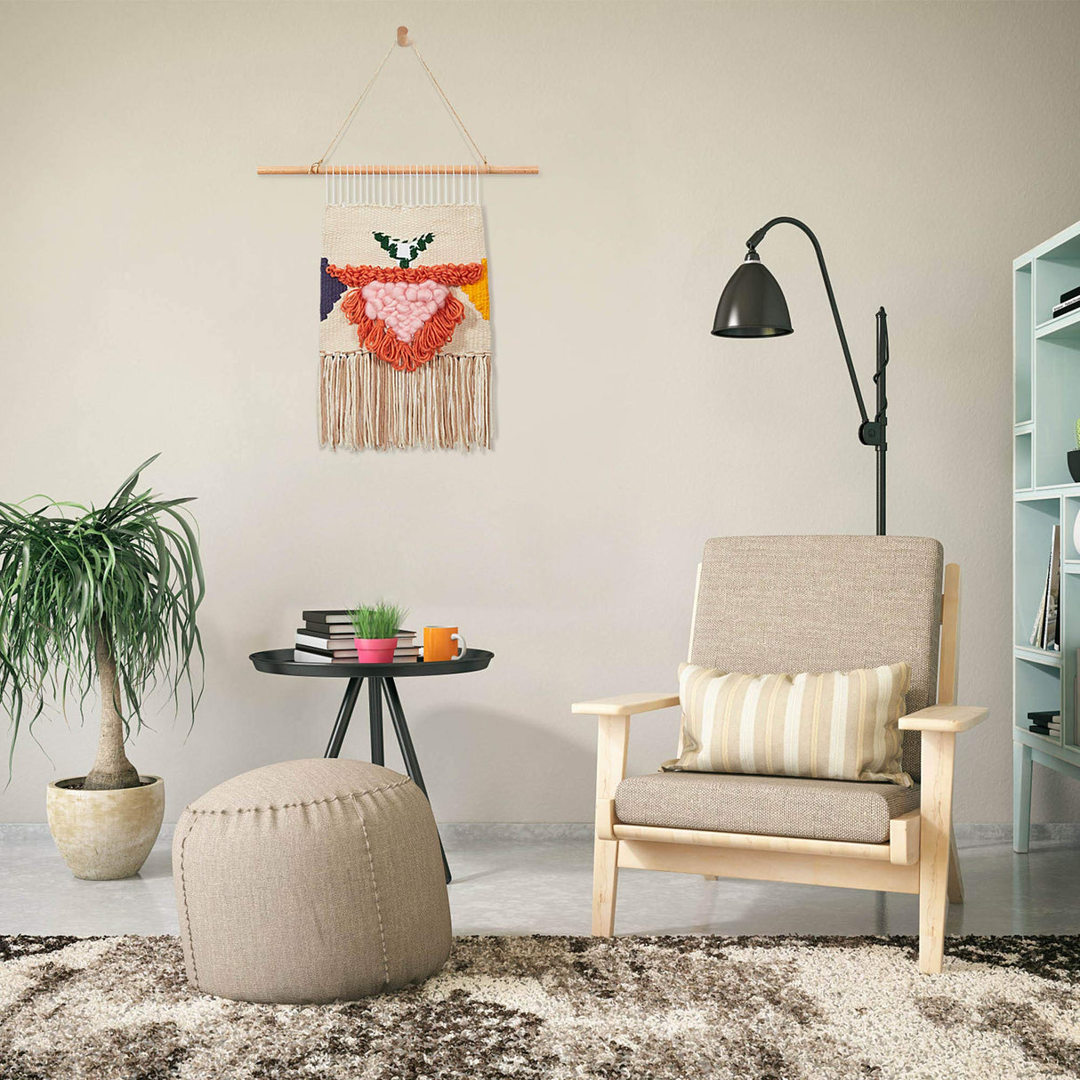 WILLOWDALE Weaving Loom, 16.5" L x 15.7" W Wooden Loom Kit,Tapestry Loom for Creative DIY Weaving Art & Crafts, Ideal for Kids, Beginners, Adults WILLOWDALE