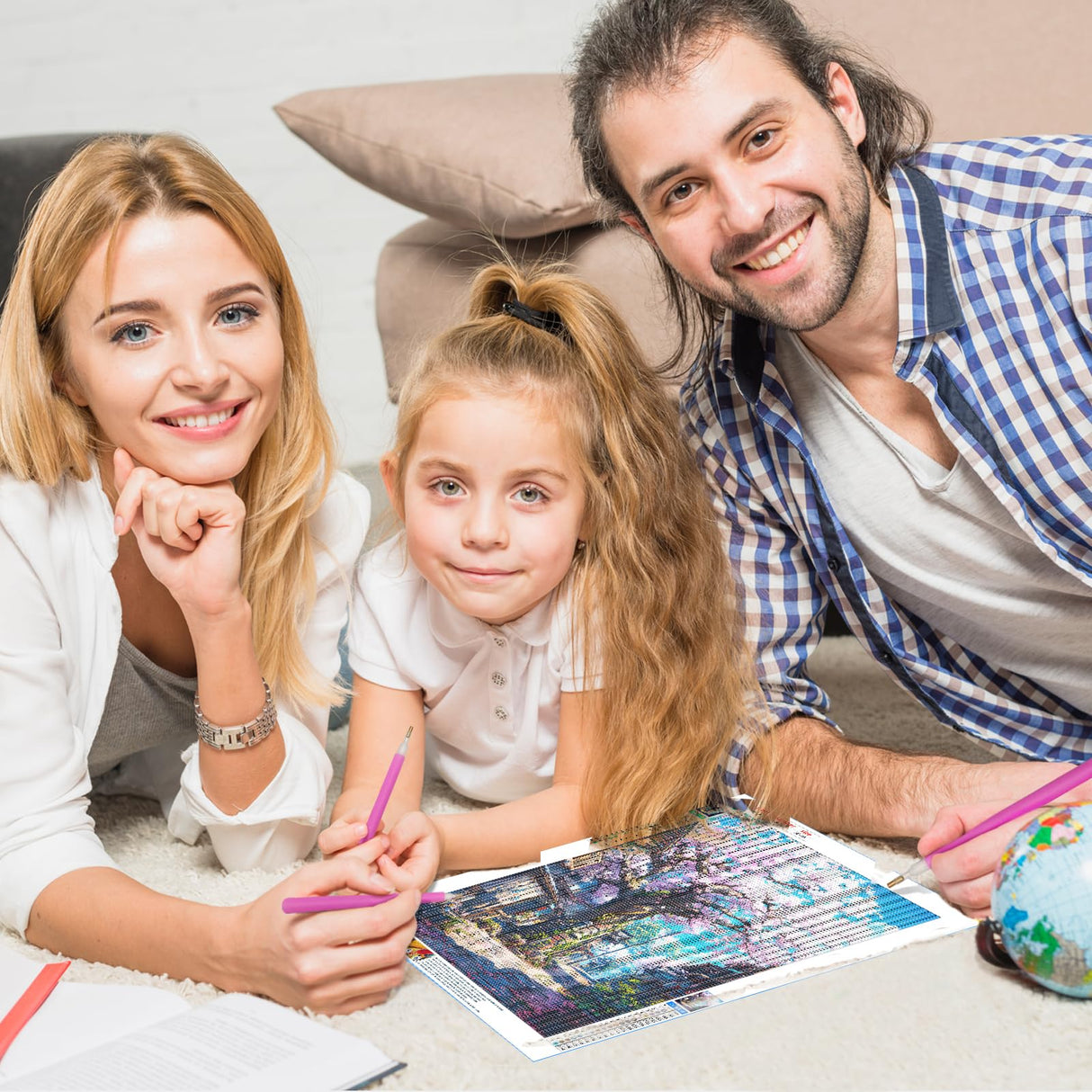 DPHERO Japanese Cherry Blossoms Diamond Painting Kits for Beginners Adults,5D DIY Diamond Art Kits,Round Full Drill Flowers Gem Art Crafts Kits,DIY Painting by Numbers for Home Wall Decor 12x16 inch DPHERO