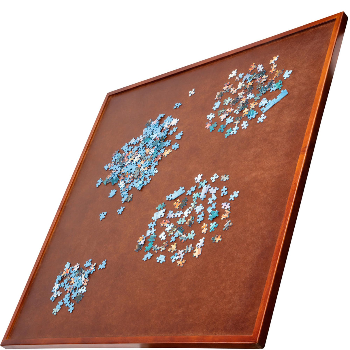 Jumbl Spinner Puzzle Board | 35” x 35” Wooden Jigsaw Lazy Susan Turntable w/ 360° Rotation | Smooth Plateau Fiberboard Work Surface & Reinforced Hardwood | for Games & Puzzles | 1500 Pieces Jumbl