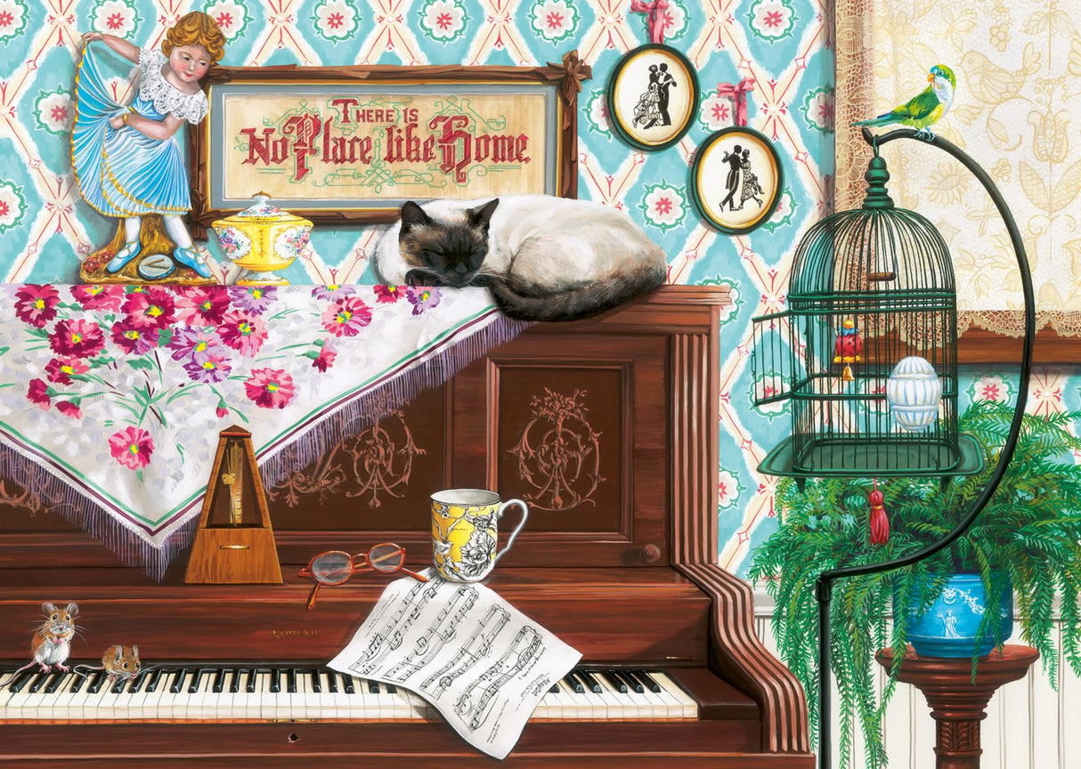 Wonder Forge Piano Cat 1000 Piece Jigsaw Puzzle for Adults | Unique, Perfectly-Fitting Pieces | Fun, Vibrant Imagery | Amazon Exclusive Wonder Forge