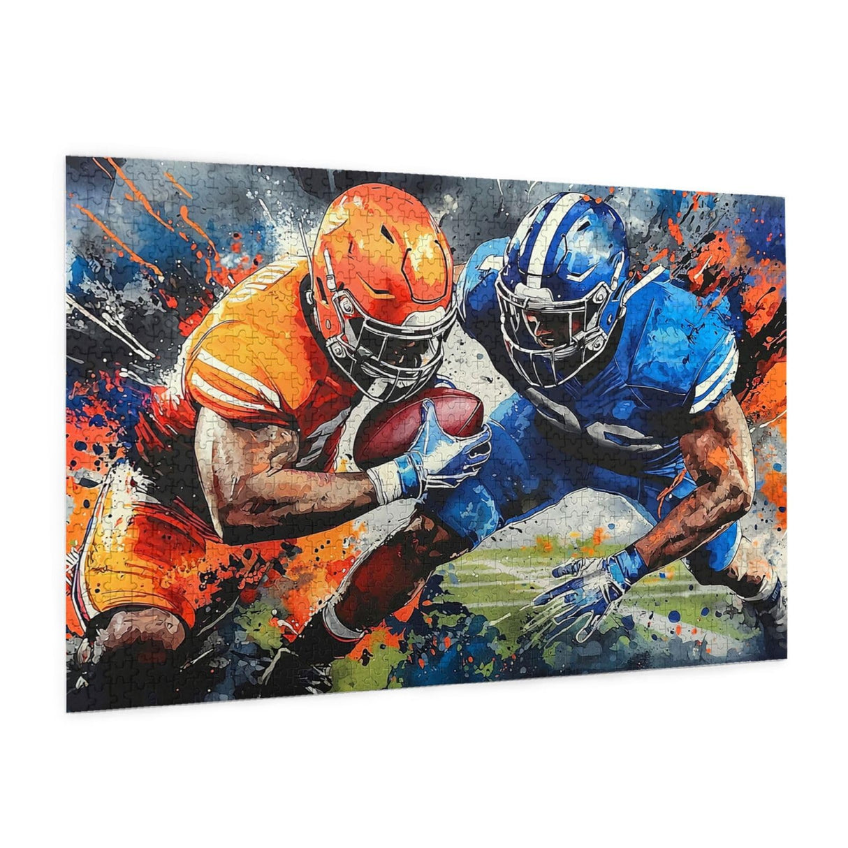 American Football Jigsaw Puzzle for Adults 1000 Pieces Colorful Sports Puzzles Football Player Wooden Puzzle for Living Room Family Friends Activities Fun Games Musealia