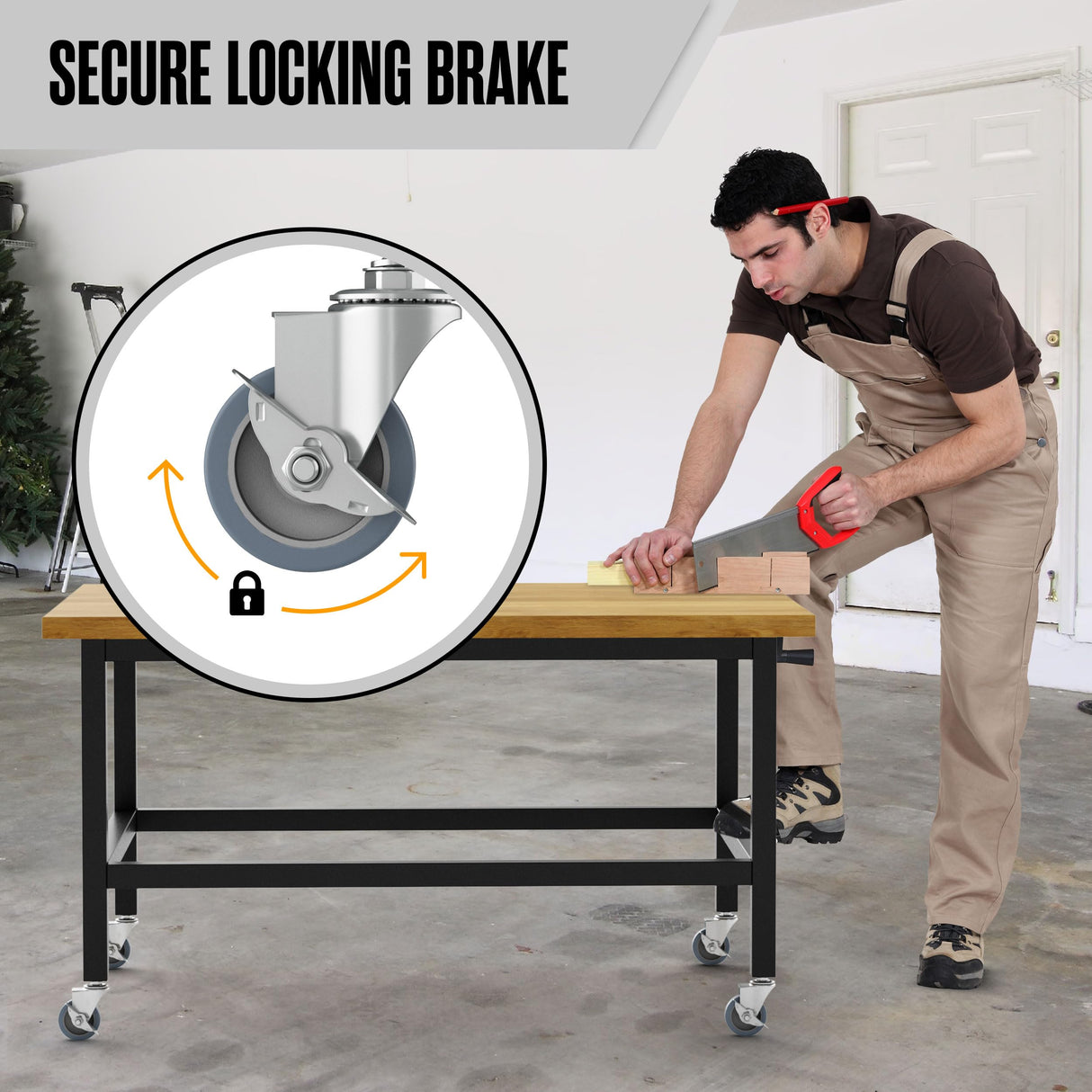 Caster Wheels, Casters, Casters Set Of 4, Stem Casters, 3 Inch Casters, Locking Casters, Castor Wheels, Rubber Casters, Wheels for Wire Shelving Racks, Casters for Wire Shelving, Heavy Duty 3/8-16x1.5 Houseables