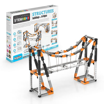 Engino- STEM Toys, Structures, Buildings & Bridges, Building Toys for Kids 9+, STEM Projects, Creative Engineering Kit, Gifts for Boys & Girls (9 Model Options)