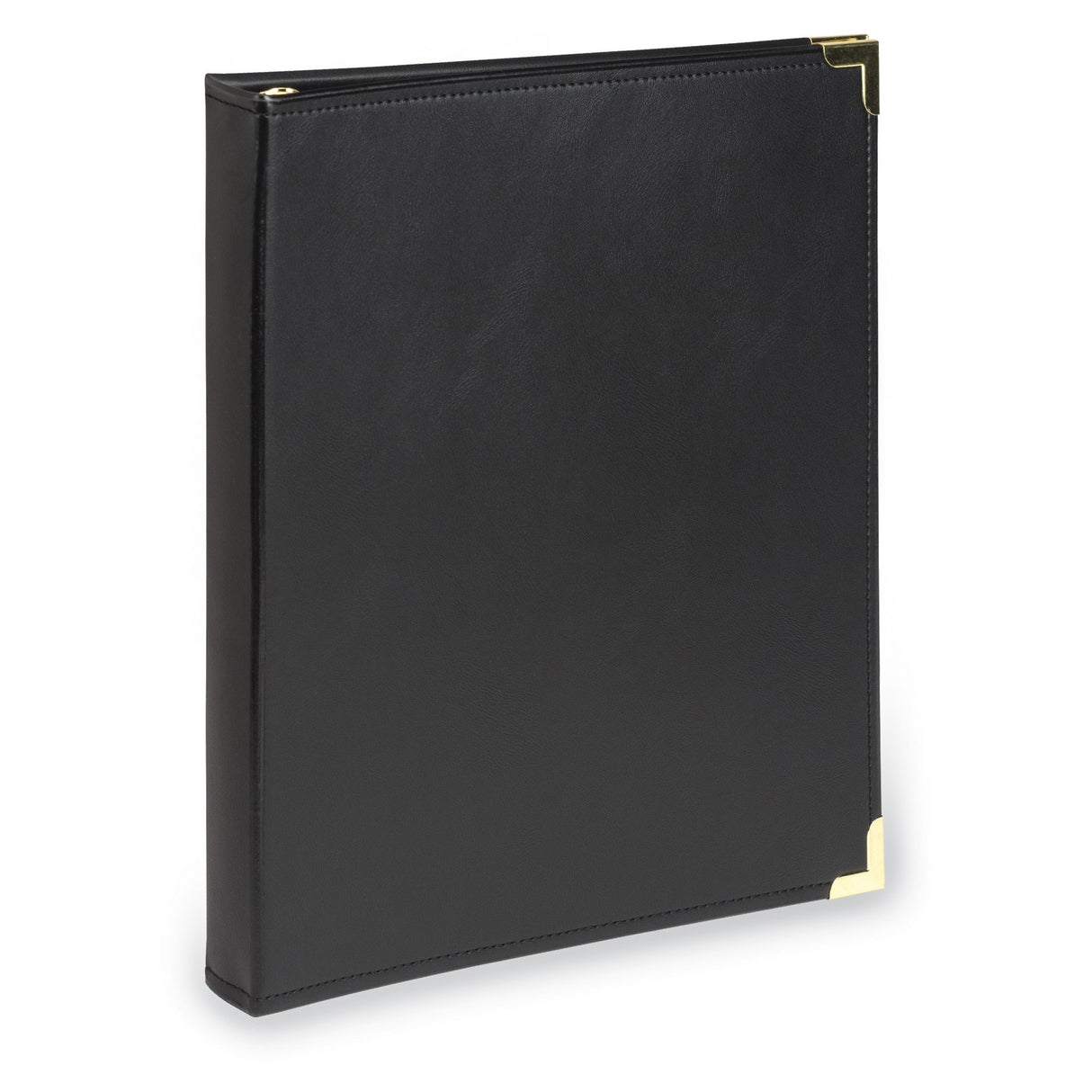 Samsill Classic Collection Executive Presentation 3 Ring Binder/Portfolio Binder, Half Inch Binder, Brass Round Ring (Holds 100 Sheets), Black Samsill