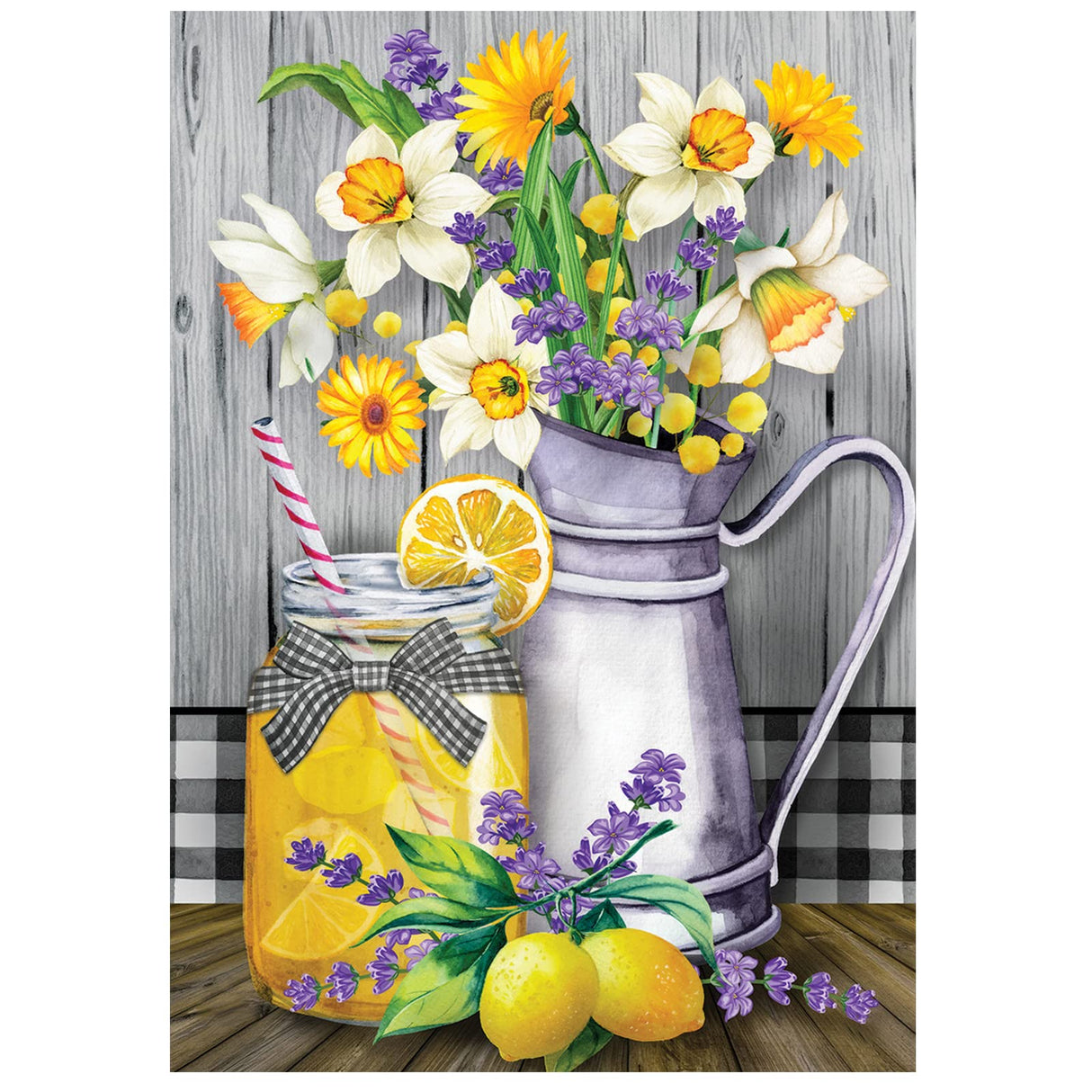 NAIMOER Diamond Art Kit for Adults, Full Drill Diamond DIY 5d Lemon Diamond Art Kits Summer Diamond Art Kits Gem Art Wall Home Decor 12x16 inch NAIMOER