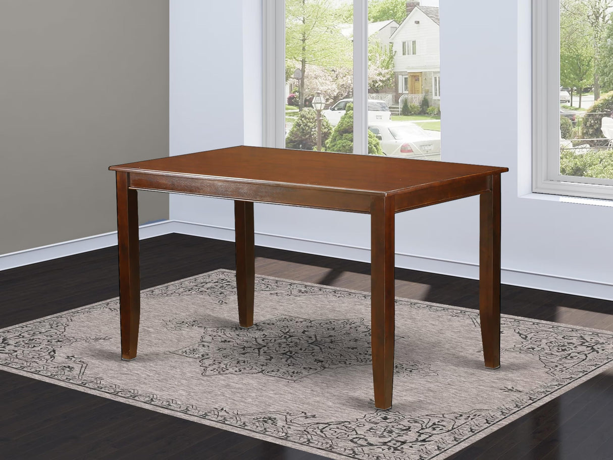 East West Furniture DUT-MAH-H Dudley Counter Height Dining Table - a Rectangle Dinner Table Top with Sturdy Legs, 36x60 Inch, Mahogany East West Furniture