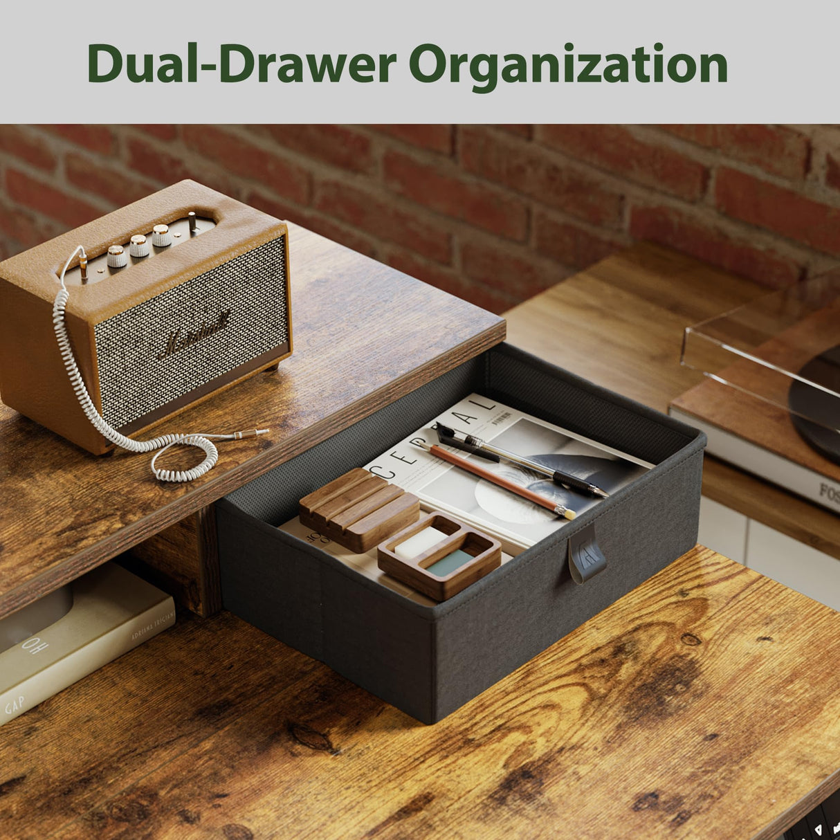 Agilestic L Shaped Electric Standing Desk with 2 Drawers, 63 Inch Ergonomic Adjustable Height Desk with Storage, Corner Desk Sit Stand up Computer Table for Work Office Home, Rustic Brown Agilestic