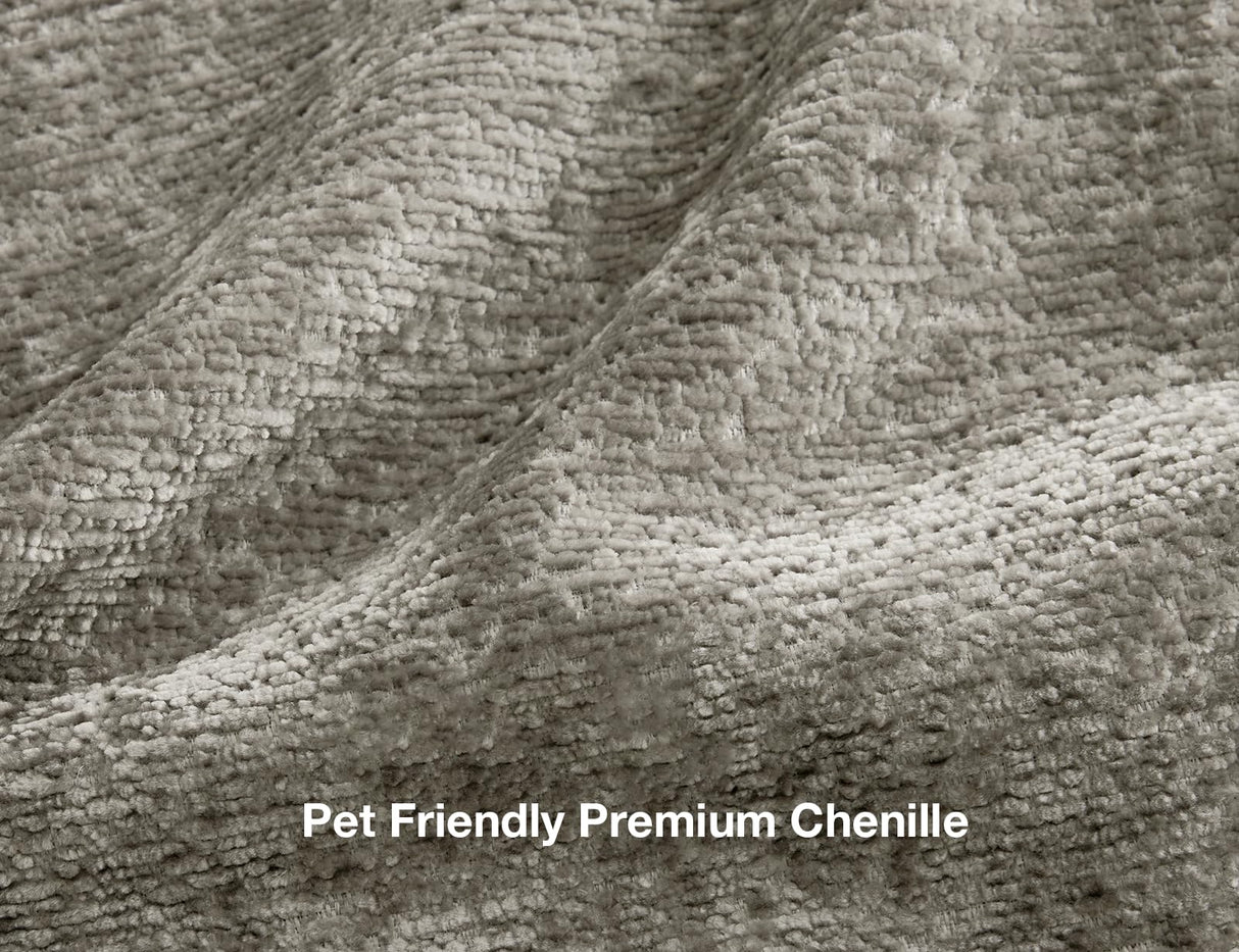 Comkei 89" 3 Seater Couches for Living Room Sofas Comfy Sectional Couch with 24" Deep Seat Loveseat Sofa for Small Apartment, Grey Comkei