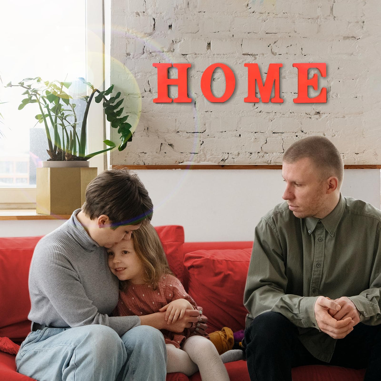 AOCEAN 6 Inch Red Wood Letters Unfinished Wood Letters for Wall Decor Decorative Standing Letters Slices Sign Board Decoration for Craft Home Party Projects (C) AOCEAN