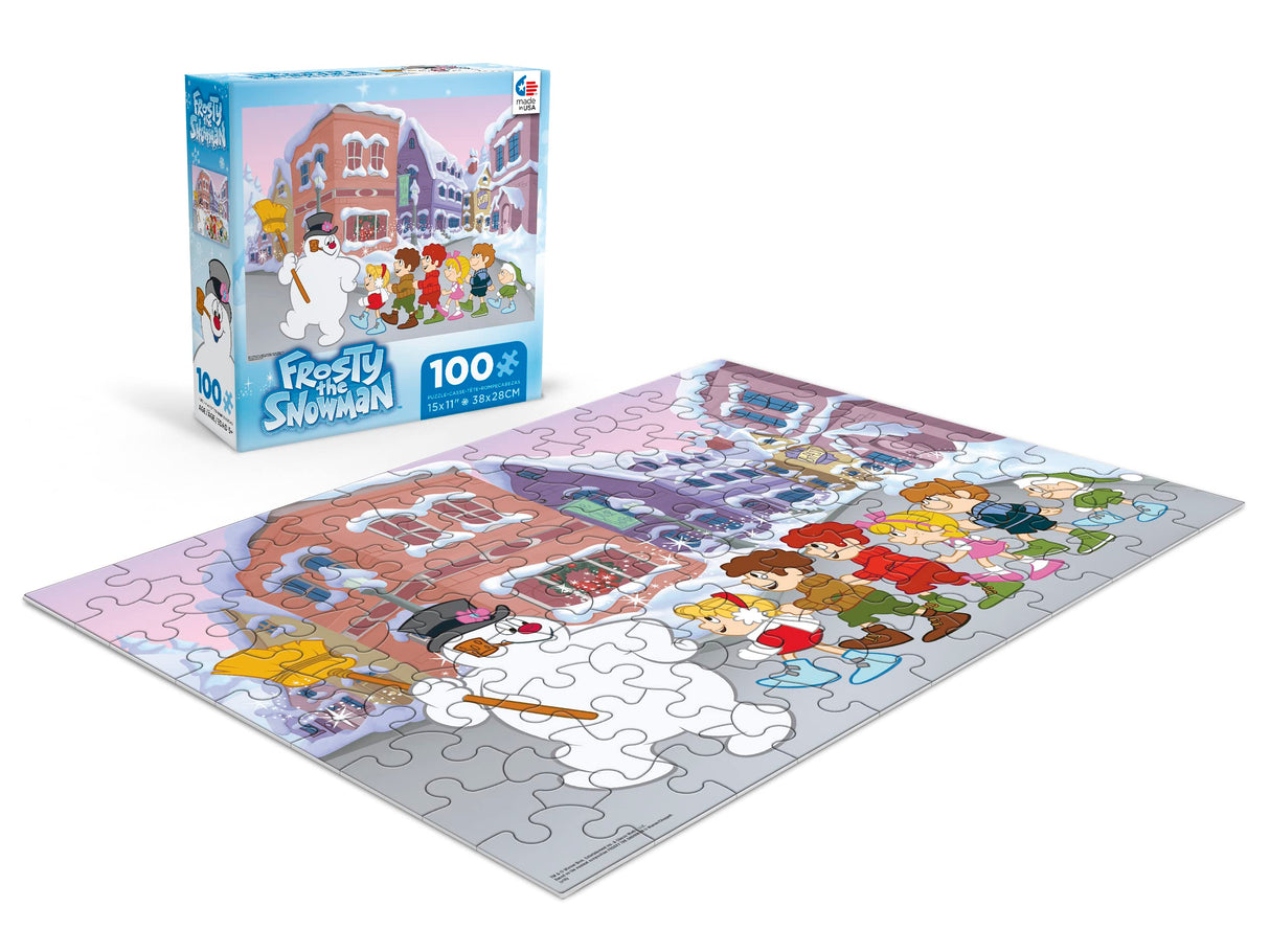 Ceaco - Frosty The Snowman - Follow Frosty - 100 Piece Jigsaw Puzzle Ceaco