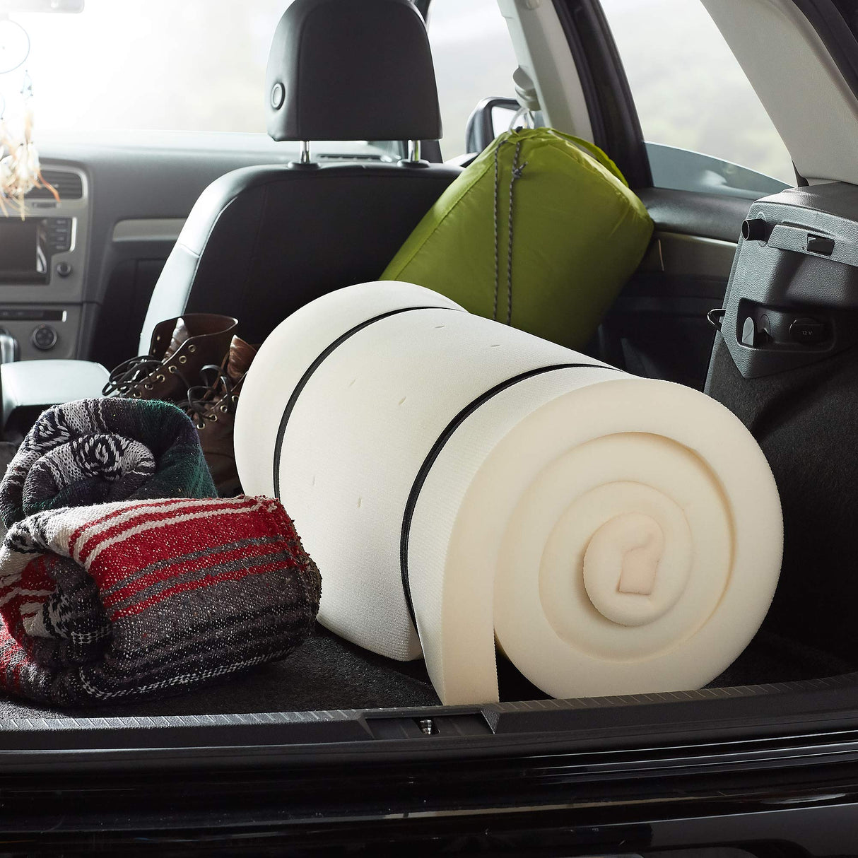 LUCID 2 Inch Traditional Foam Mattress Topper - Hypoallergenic - Ventilated - Conforming Support - Full LUCID