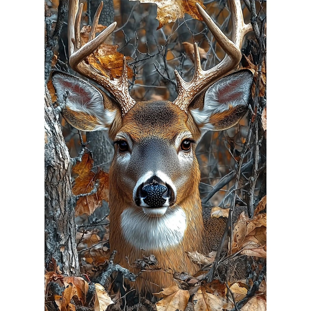 MAXBYE Deer Diamonds Painting Kits for Adults, Forest Deer Diamond Art Dots for Adults Beginners, 5D DIY Crystal Gem Art Painting with Diamonds Arts and Crafts for Wall Decor 12x16in MAXBYE