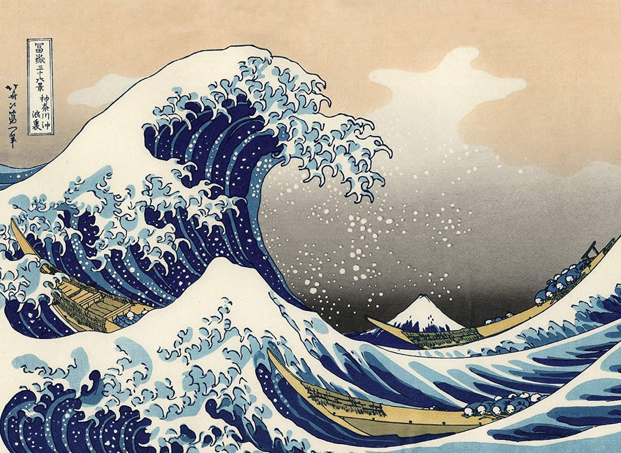 DIY 5D The Great Wave Off Kanagawa by Katsushika Hokusai Diamond Painting Kits for Adults,Full Drill Paint by Numbers Arts Pictures for Home Wall Decor (12x16in) ZZMQ