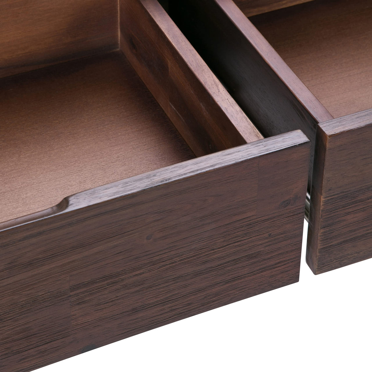 SIMPLIHOME Lowry SOLID ACACIA WOOD and Metal 60 Inch Wide Modern Industrial Console Sofa Table in Distressed Charcoal Brown, For the Living Room, Entryway and Bedroom SIMPLIHOME