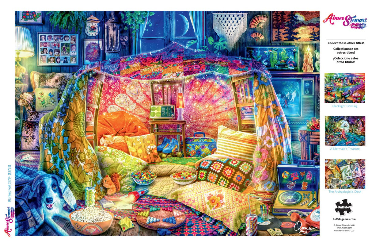 Buffalo Games - Aimee Stewart - Blanket Fort 1979-1000 Piece Jigsaw Puzzle for Adults -Challenging Puzzle Perfect for Game Nights - Finished Size is 26.75 x 19.75 Buffalo Games