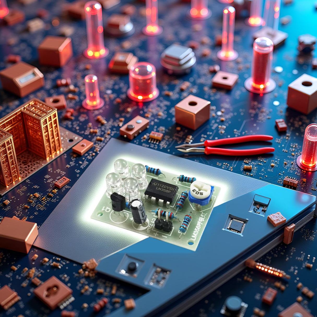 Soldering Practice Kit Learn to Solder Kits DIY Electronic Soldering Project Learning Board Soldering Stations Soldering and Desoldering Equipment Calsgkspray