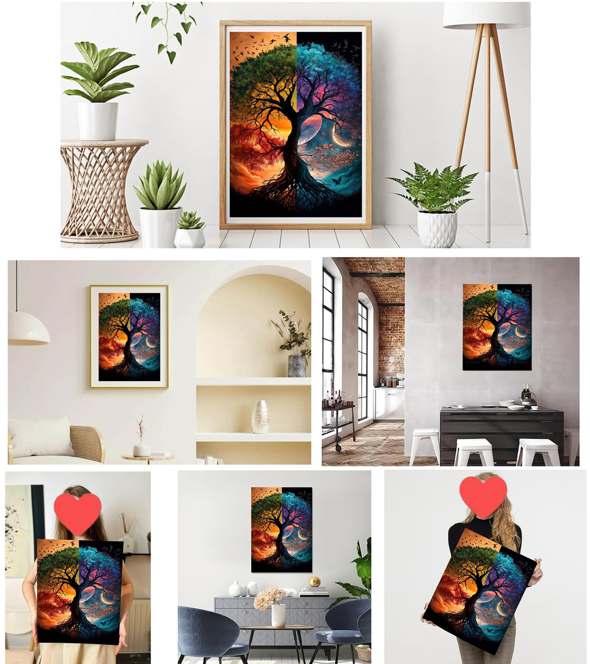 Tree of Life Dimond Art Paintings Kits for Adults Beginner, Diamond Painting Kits for Adults, 5D Adult Diamond art Paint by Diamonds, DIY Full Drill Diamond Painting Home Wall Decor 12x16 inch A8MENX0